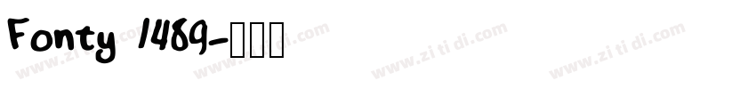 Fonty 1489字体转换